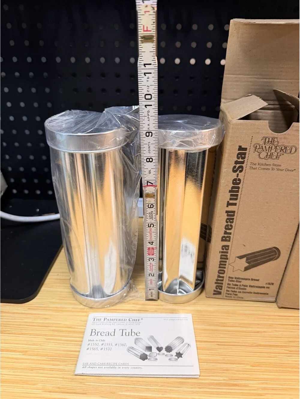 Pampered Chef Flowere & Heart Bread Tubes Lot Of 2 New in Original Boxes VTG *